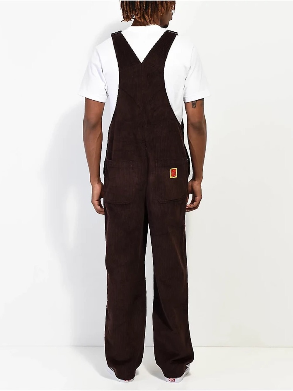 Empyre Men’s Size Small Loose Sk8 Brown Java Corduroy Overalls - Picture 2 of 12
